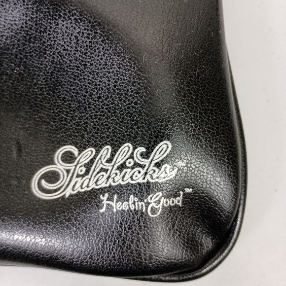 Sidekicks Foldable Ballet Flats Black Large 8.5-9.5 Bows Portable Travel Pouch - Picture 13 of 15